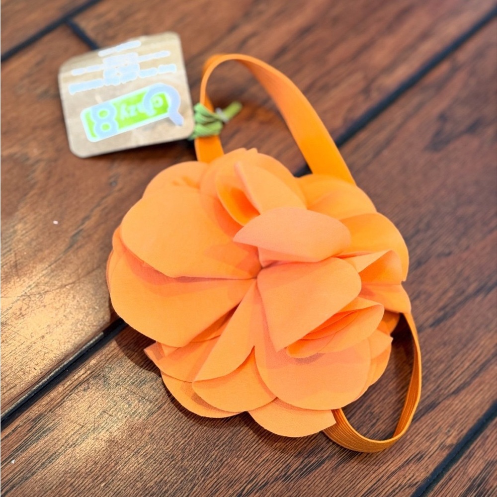 🧡 4 for $20 🧡 Crazy 8 Orange Floral Headband, NWT